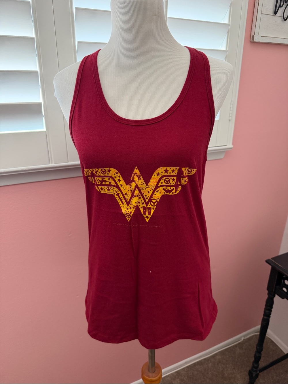 Wonder Woman Red Graphic Tank Top